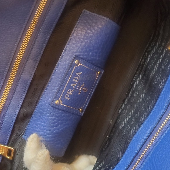 Prada vitello 2way blue bag - Picture 6 of 13